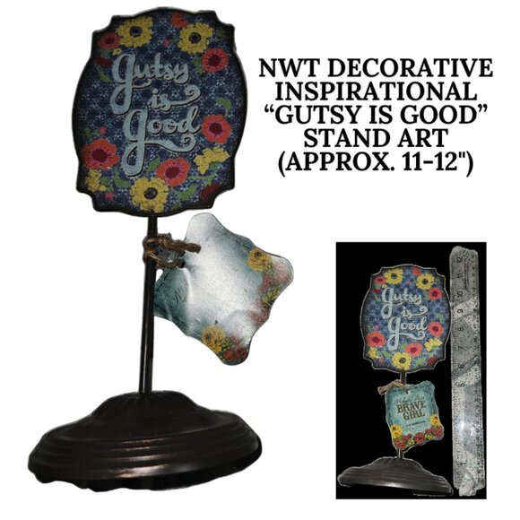 NWT DECORATIVE INSPIRATIONAL STAND ART - Picture 1 of 2